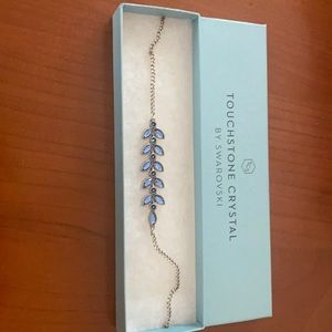 Beautiful forget me not necklace- Swarovski